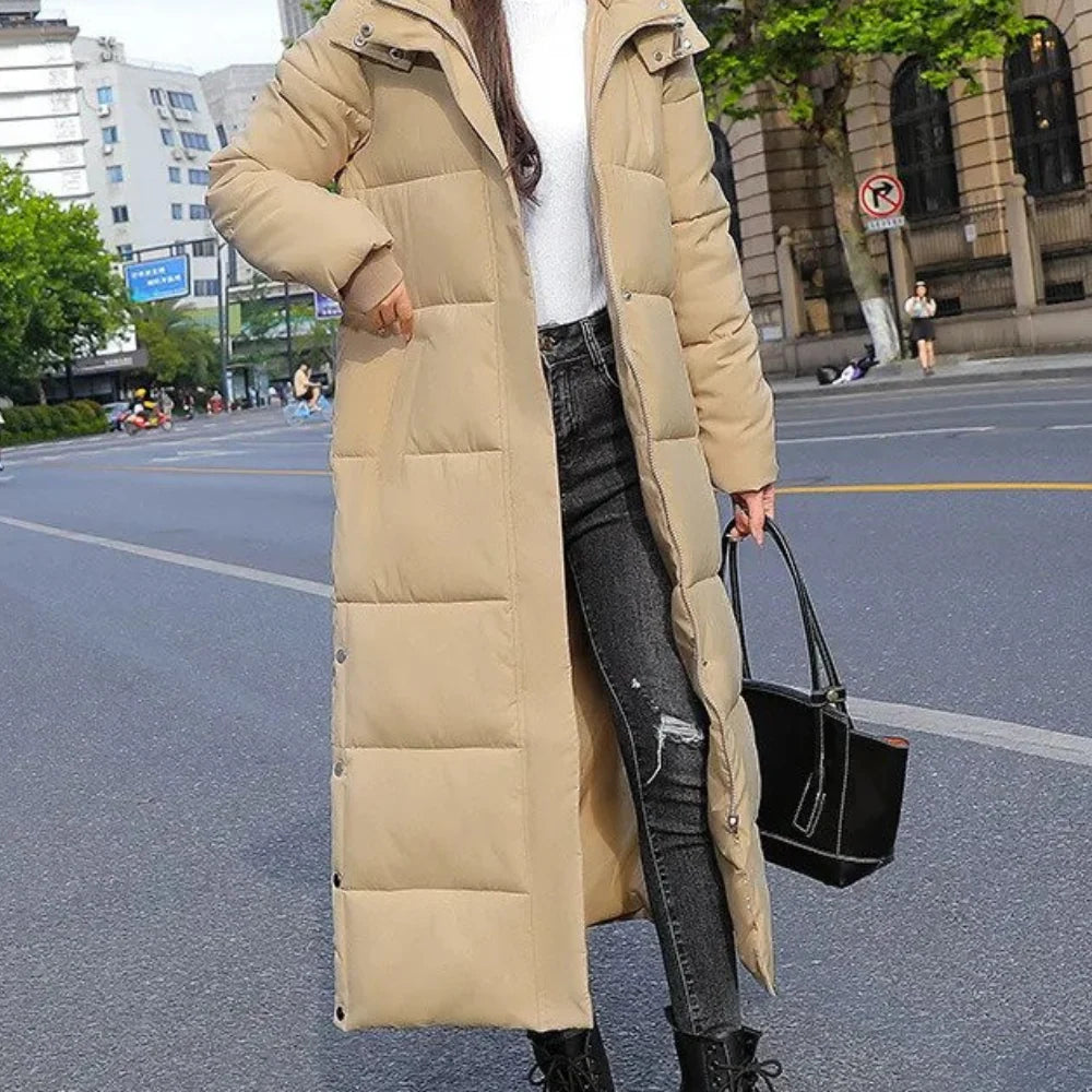 Winterjacke | Langer Steppmantel für Frauen für den Winter 0