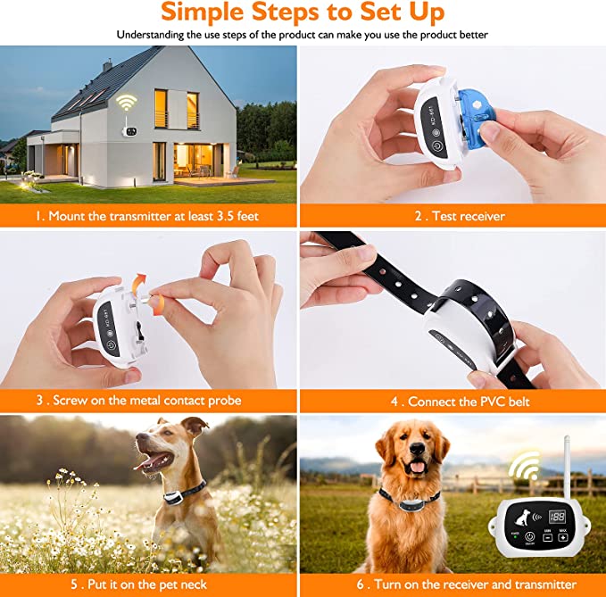Wireless dog fence with collar 1