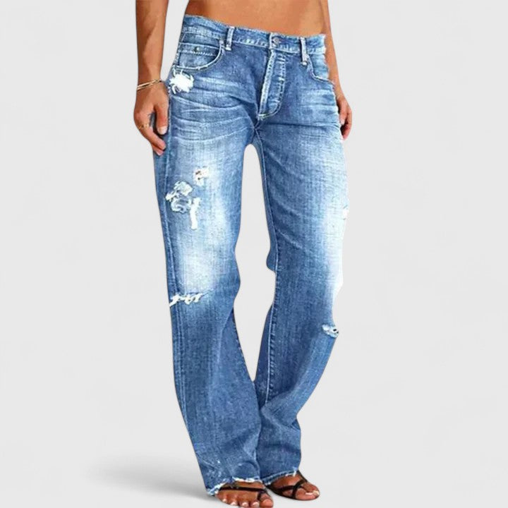 Women's Baggy Jeans Vintage Loose Fit Casual Streetwear Pants 0