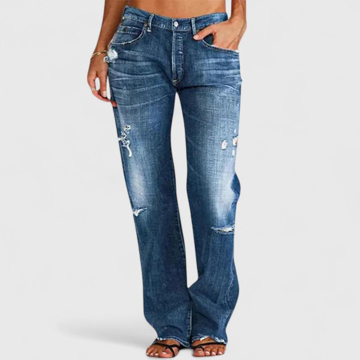 Women's Baggy Jeans Vintage Loose Fit Casual Streetwear Pants 1