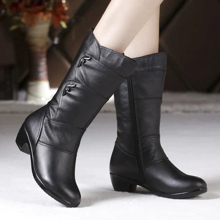 Women's Black Winter Boots | Warm 3
