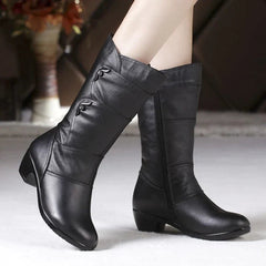 Women's Black Winter Boots | Warm 3