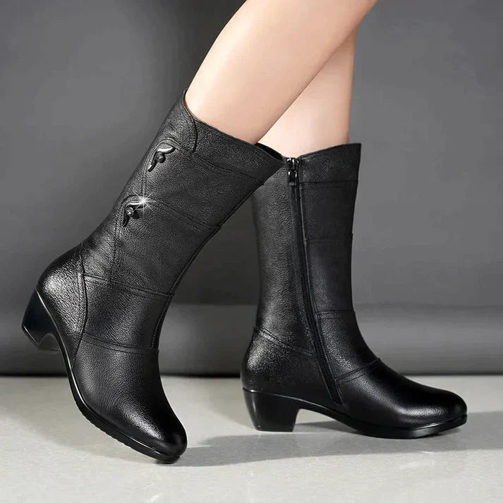 Women's Black Winter Boots | Warm 4
