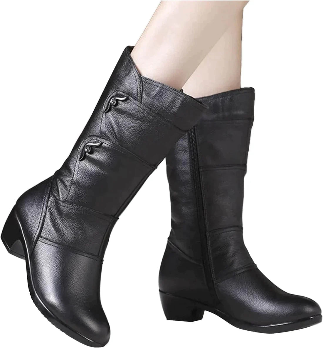 Women's Black Winter Boots | Warm 5