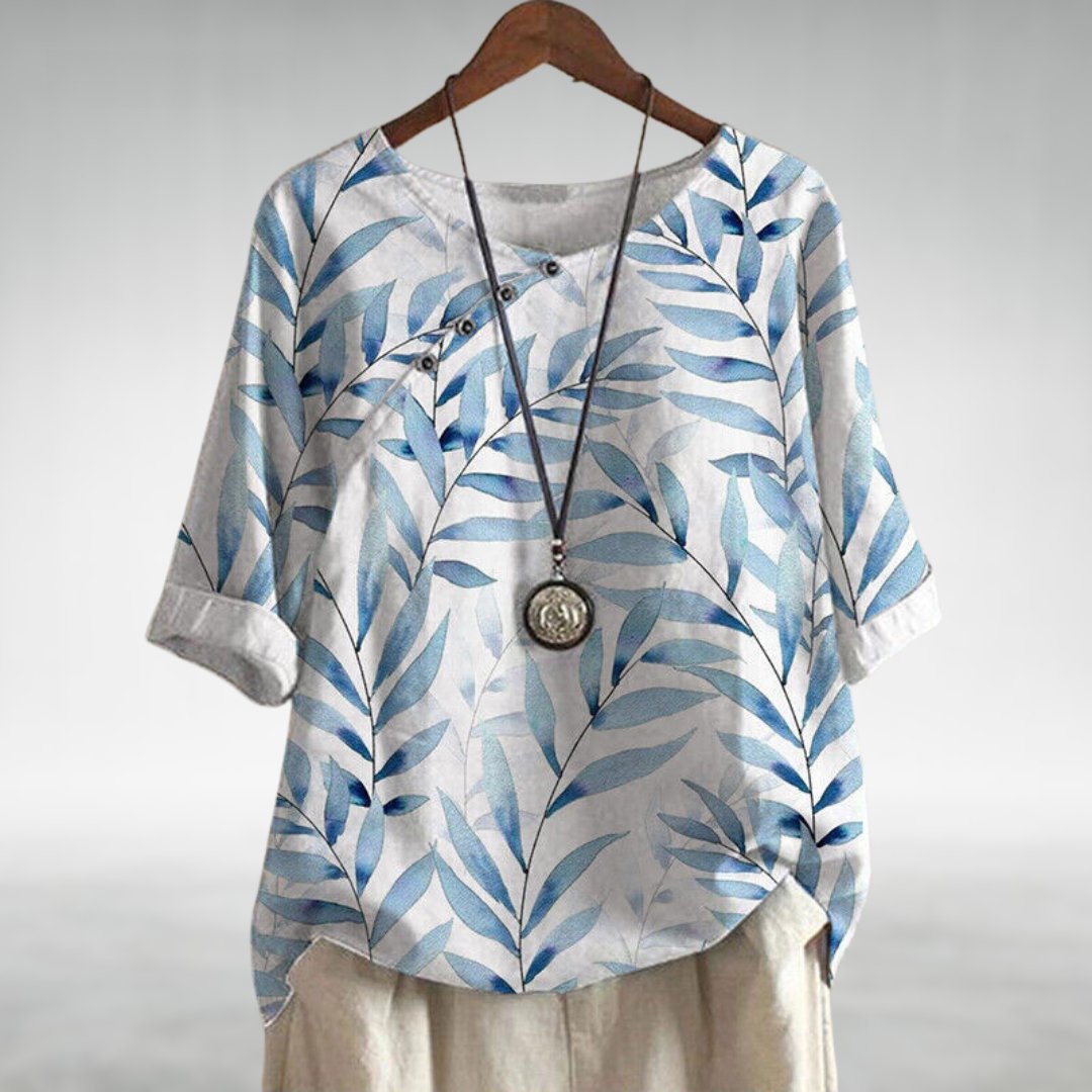 Women's Casual 3/4 Sleeve Printed Blouse for Everyday Style 2