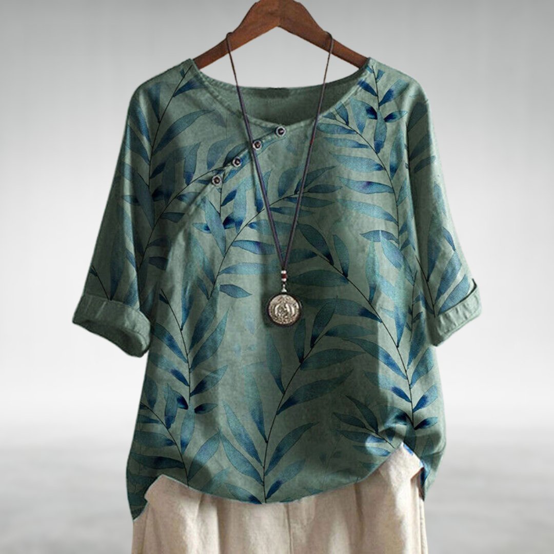 Women's Casual 3/4 Sleeve Printed Blouse for Everyday Style 3
