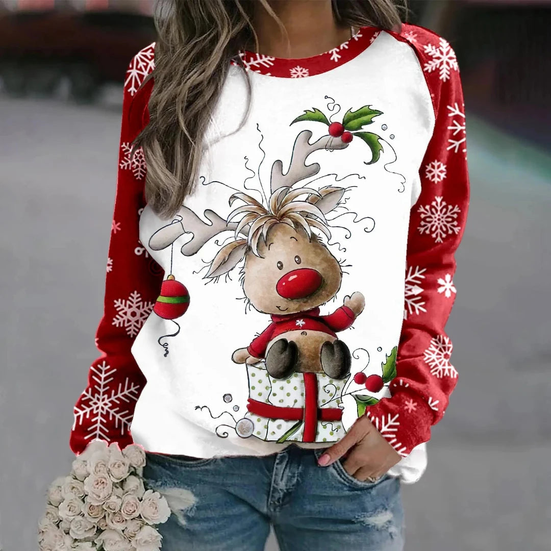 Women's Cozy Christmas Sweater Warm Soft Fabric 4