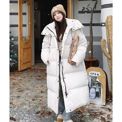Women's Cozy Winter Long Puffer Hooded Jacket | Warm 2