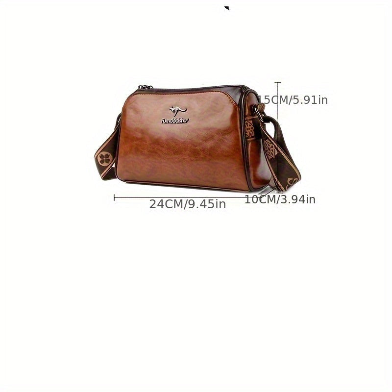 Women's Elegant Crossbody Bag Functional Vegan Leather 5
