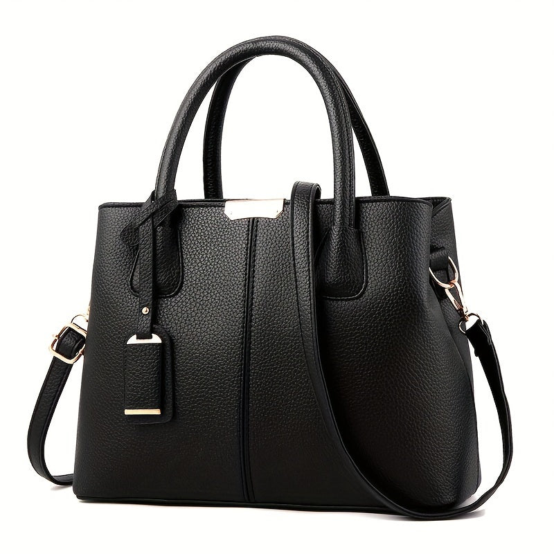 Women's Elegant Spacious Handbag Versatile PU Leather 0