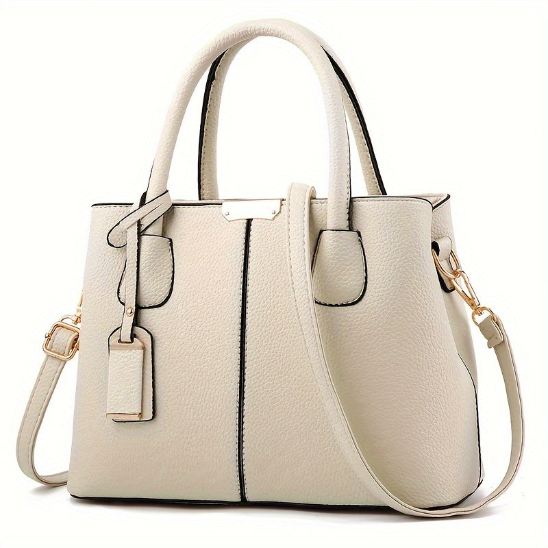 Women's Elegant Spacious Handbag Versatile PU Leather 5