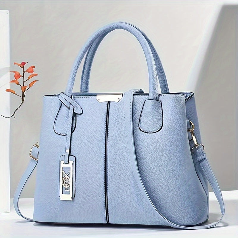 Women's Elegant Spacious Handbag Versatile PU Leather 7