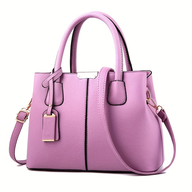Women's Elegant Spacious Handbag Versatile PU Leather 8