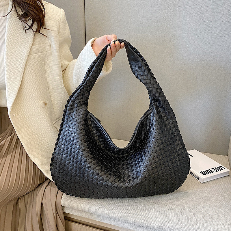 Women's Elegant Woven Shoulder Bag Durable Material 6