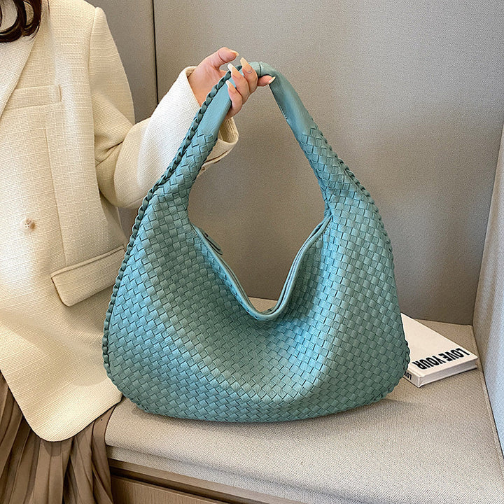 Women's Elegant Woven Shoulder Bag Durable Material 7