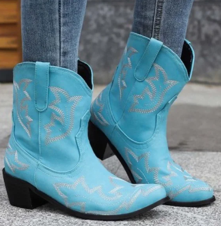 Women's Embroidered Cowboy Boots | Summer 1