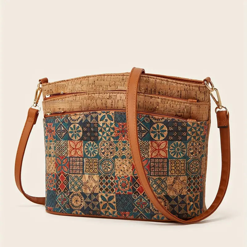 Women's Ethnic Style Shoulder Bag PU Leather 3