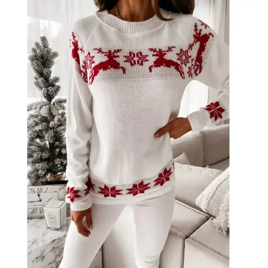 Women's Festive Christmas Sweater Warm Knit 2