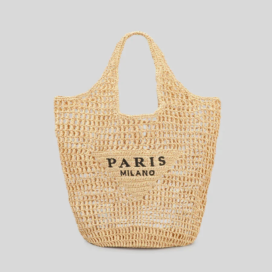 Women's Handwoven Beach Bag Chic Durable Design 0