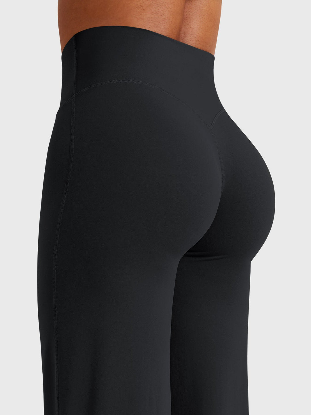 Women's High Waist Summer Flared Trousers Lightweight Casual Pants 6