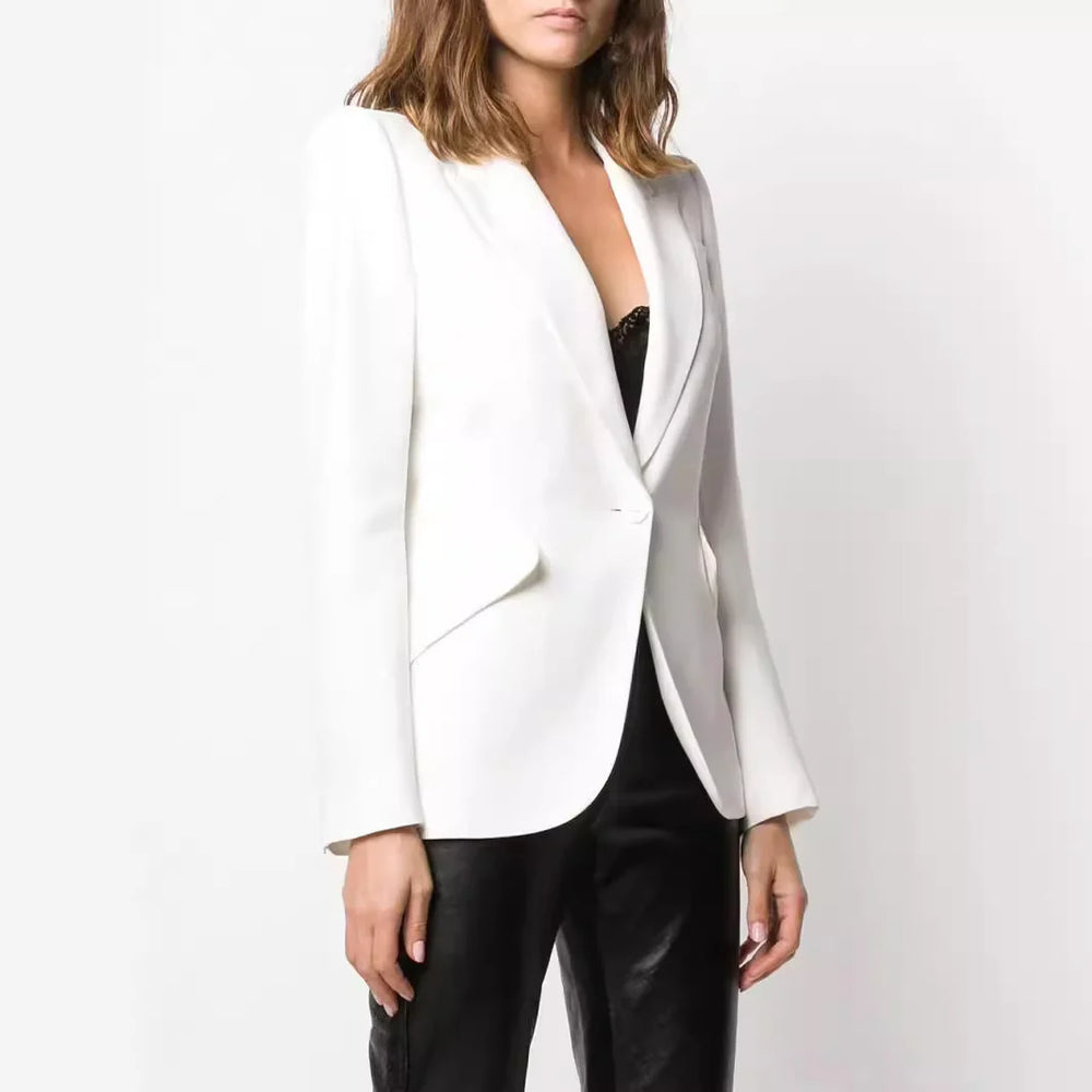 Women's High Waist Vegan Leather Trousers Straight Cut with Subtle Bootcut 1
