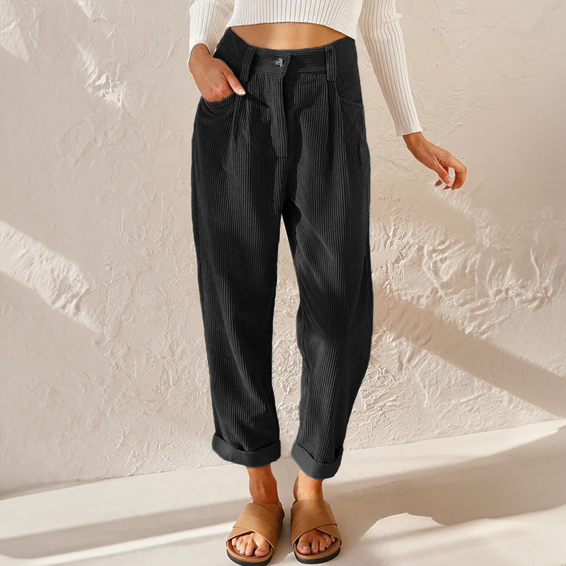 Women's High Waist Wide Leg Trousers Lightweight Summer Pants 3