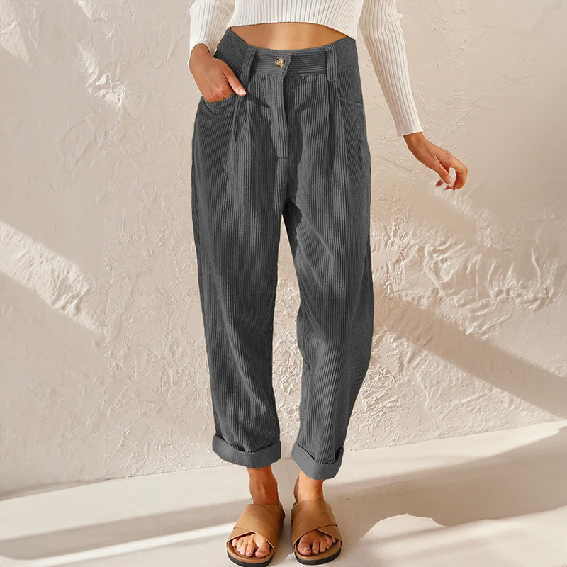 Women's High Waist Wide Leg Trousers Lightweight Summer Pants 4