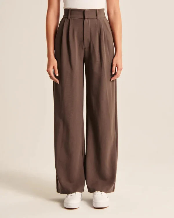 Women's High Waist Wide Leg Trousers for Summer Casual and Office Wear 5