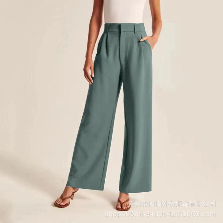 Women's High Waist Wide Leg Trousers for Summer Casual and Office Wear 6