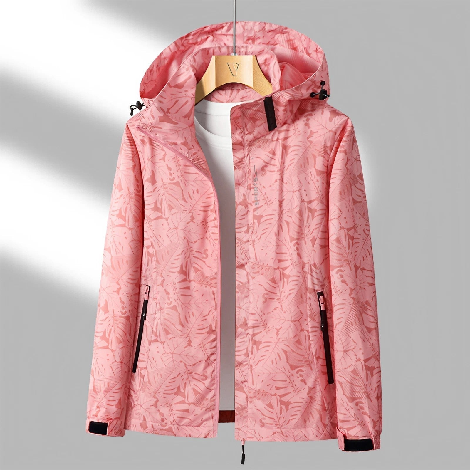 Women's Hooded Jacket with Zipper | Waterproof 3