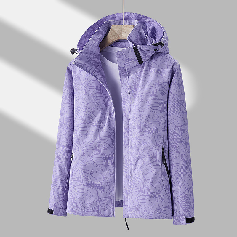 Women's Hooded Jacket with Zipper | Waterproof 4