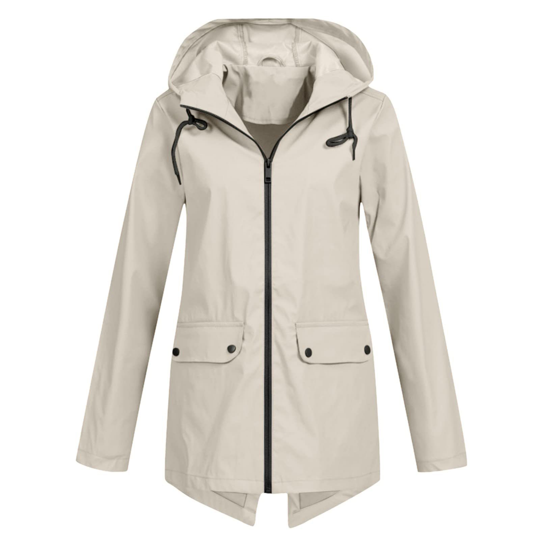 Women's Hooded Rain Jacket | Waterproof 0