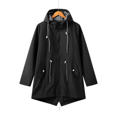 Women's Hooded Waterproof Trench Coat | Casual 1