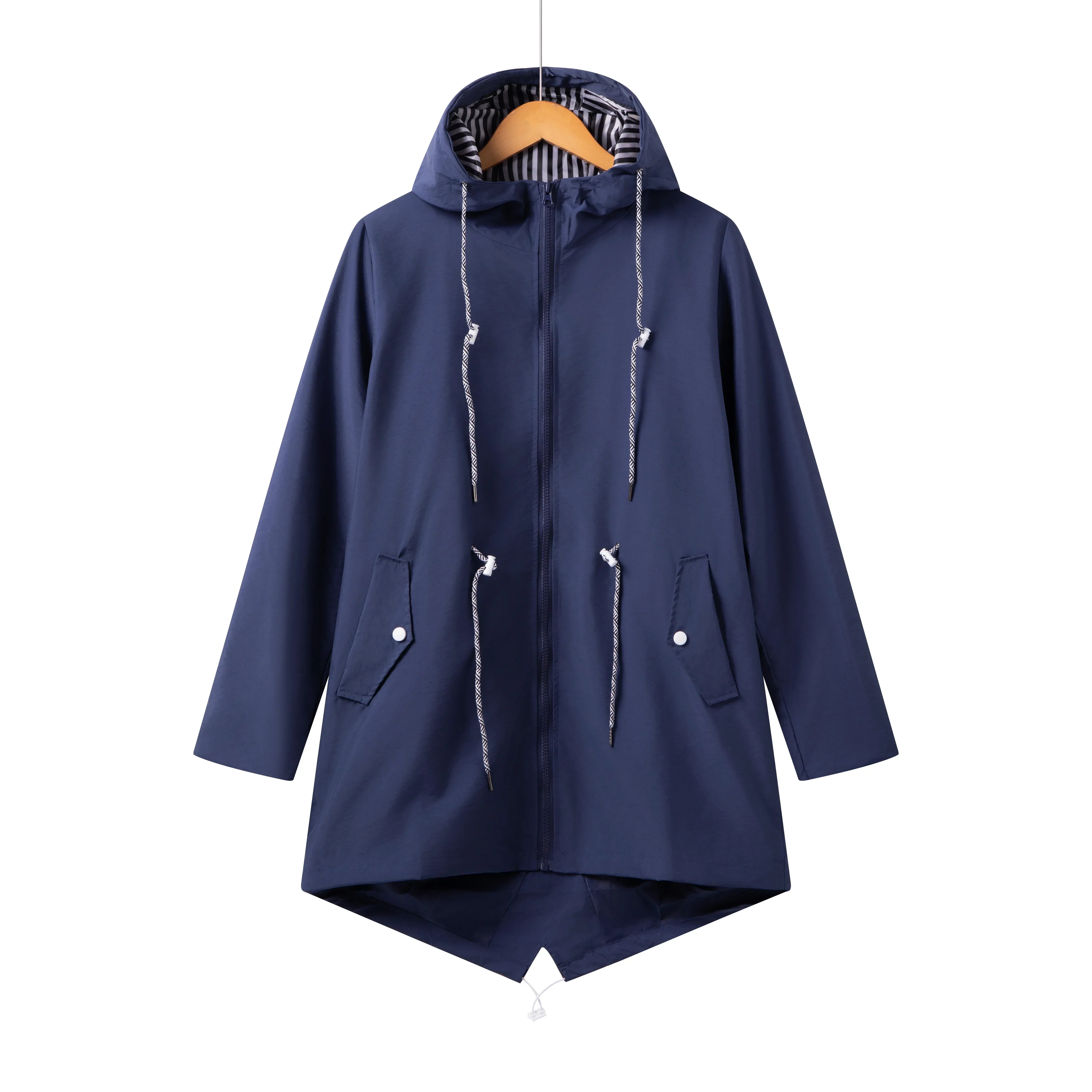Women's Hooded Waterproof Trench Coat | Casual 2