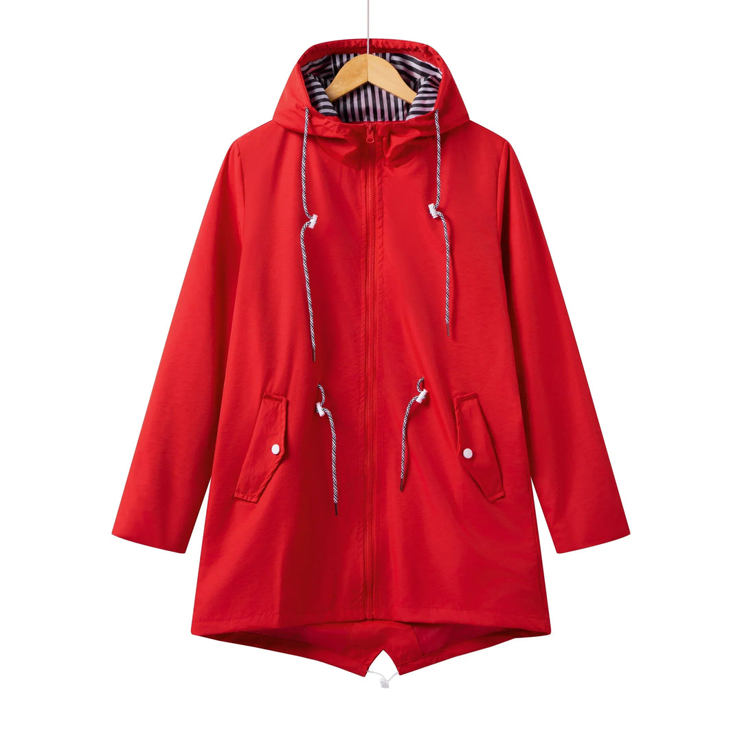 Women's Hooded Waterproof Trench Coat | Casual 5