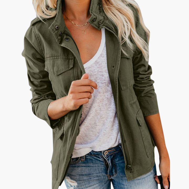 Women's Jacket - Versatile Transitional Coat with Pockets for All Seasons 0