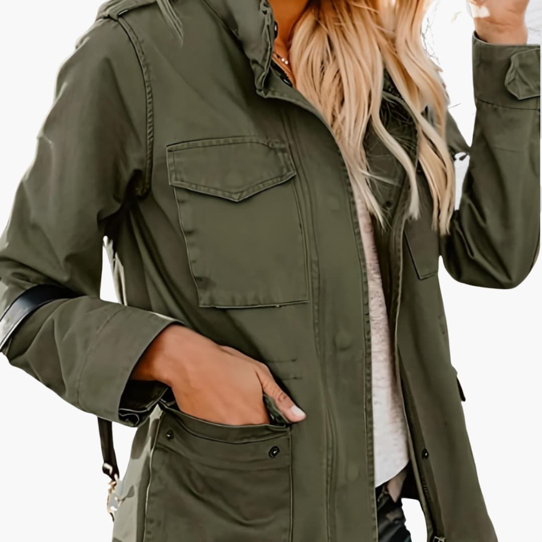 Women's Jacket - Versatile Transitional Coat with Pockets for All Seasons 1