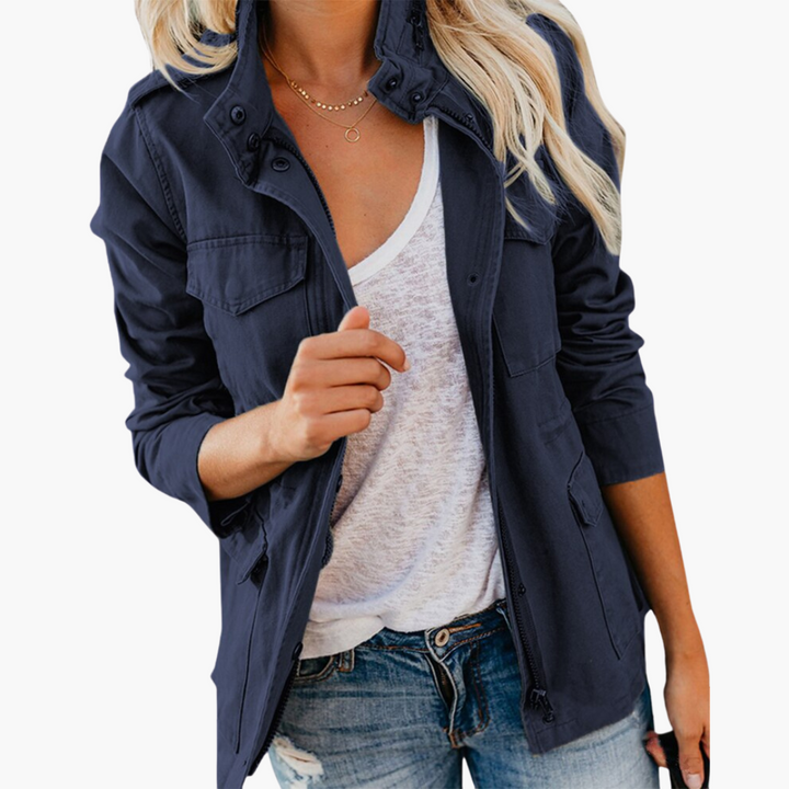 Women's Jacket - Versatile Transitional Coat with Pockets for All Seasons 3