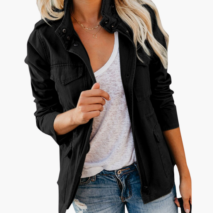 Women's Jacket - Versatile Transitional Coat with Pockets for All Seasons 4