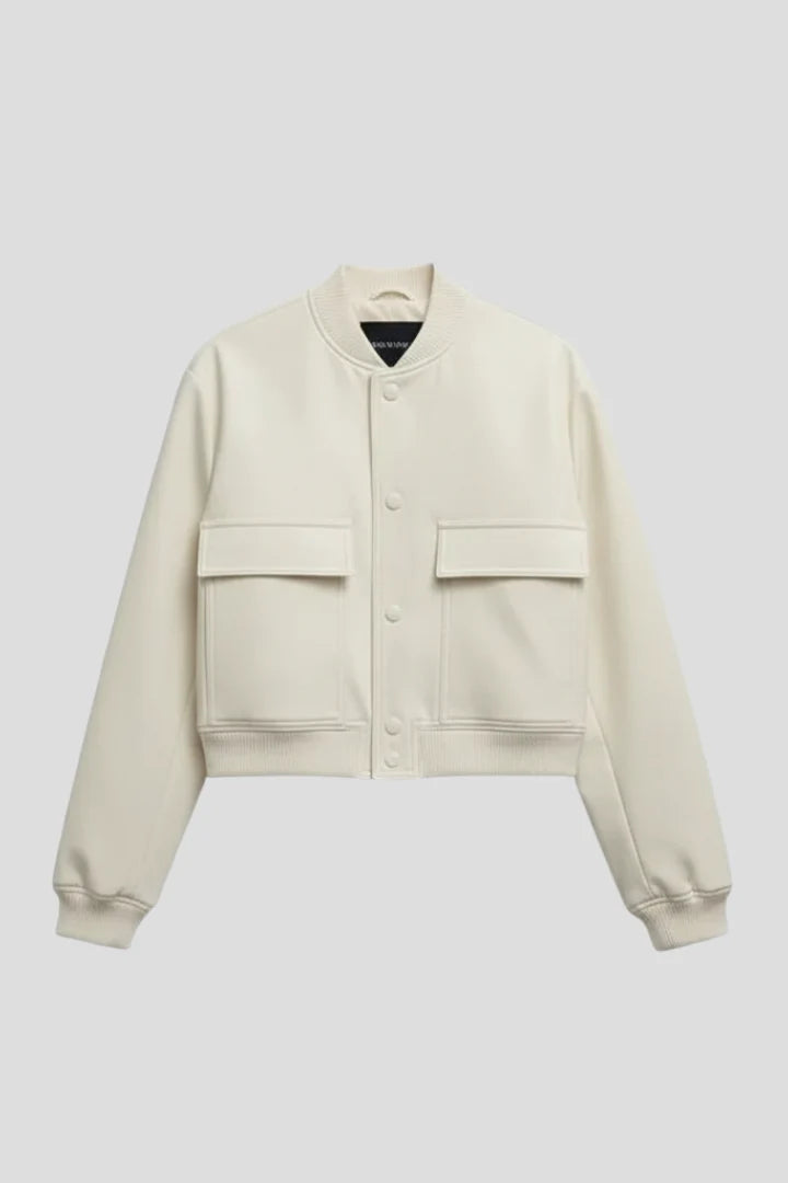Women’s Jacket with Button Closure and Elasticated Hem 1
