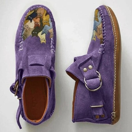 Women's Leopard Print Ankle Boots | Warm 4