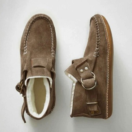 Women's Leopard Print Ankle Boots | Warm 6