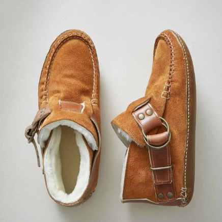 Women's Leopard Print Ankle Boots | Warm 7