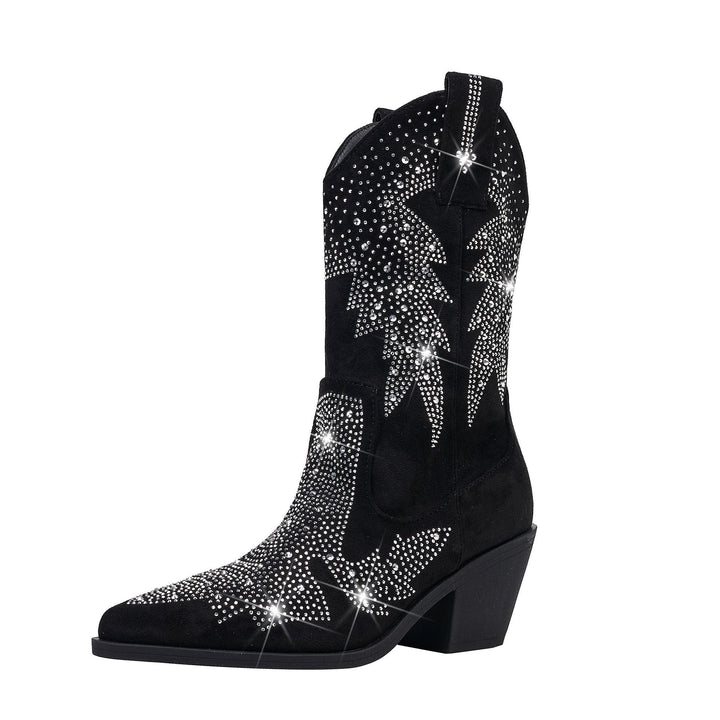 Women's Mid-Calf Cowboy Boots | Stylish 0