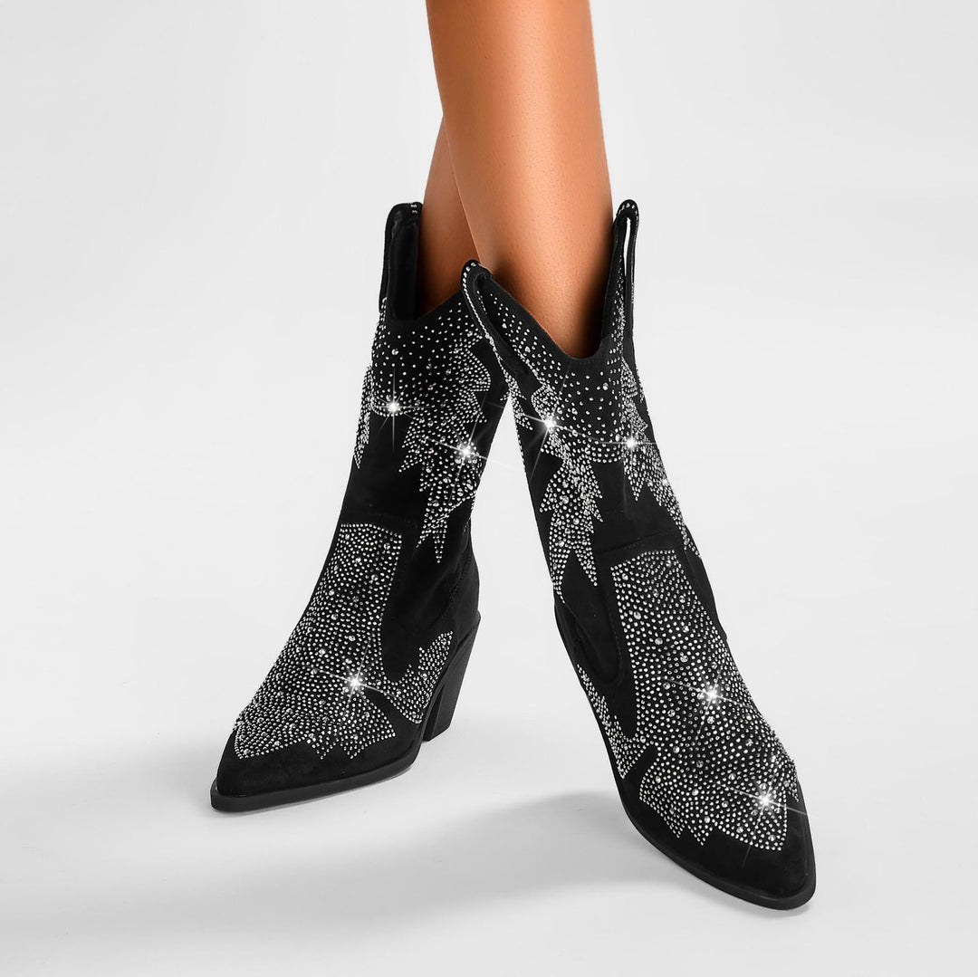 Women's Mid-Calf Cowboy Boots | Stylish 3