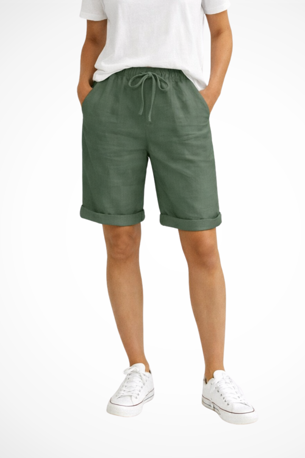 Women’s Relaxed Fit Capri Pants for Effortless Summer Style - Lightweight, Adjustable Waist, Cropped Length 3