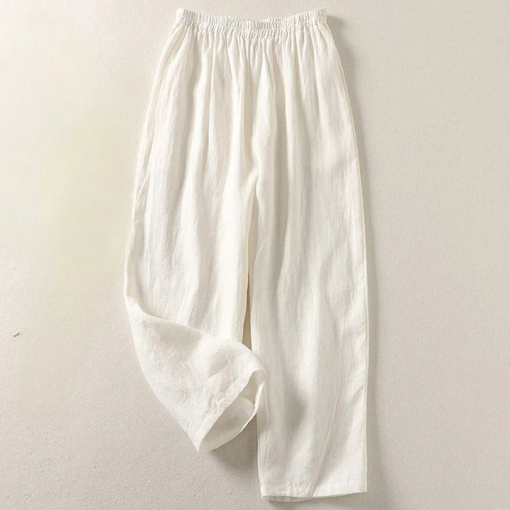Women's Relaxed Fit Elastic Waist Trousers for Summer Comfort 4