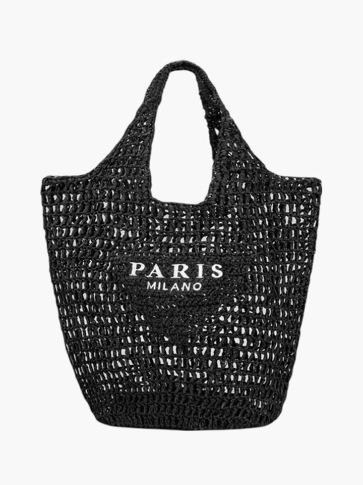 Women's Stylish Beach Bag Handmade Straw Boho Design 3