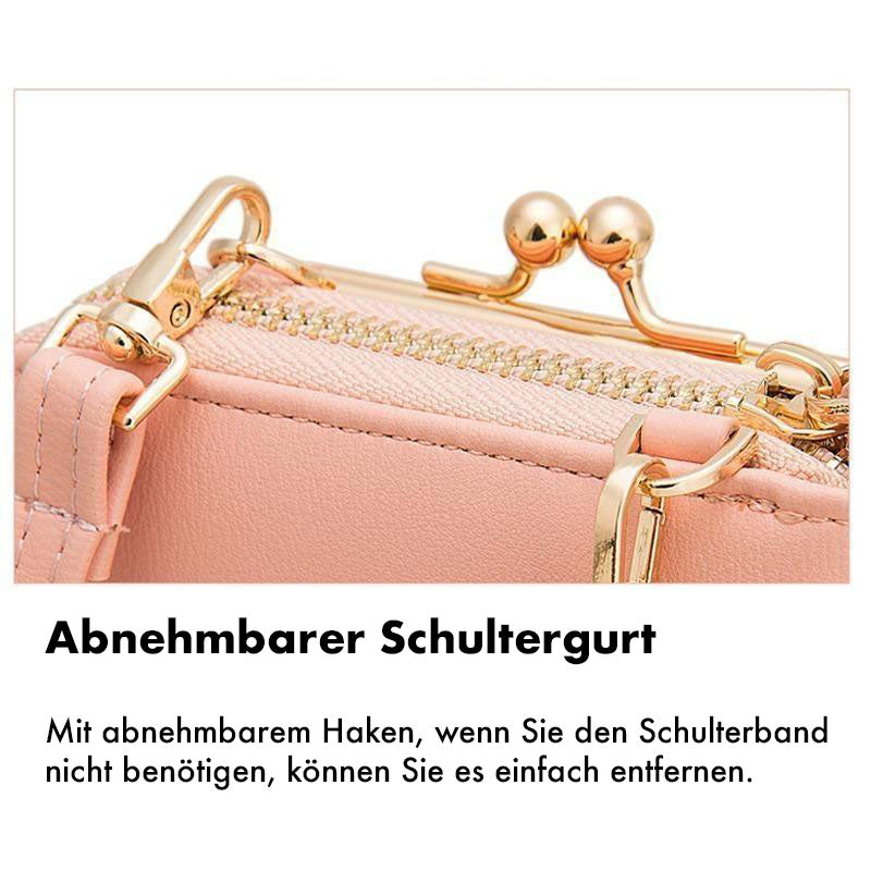 Women's Stylish Crossbody Phone Bag Durable PU Leather 4