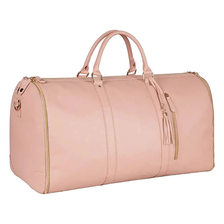 Women's Stylish Foldable Travel Bag Waterproof PU Leather 10